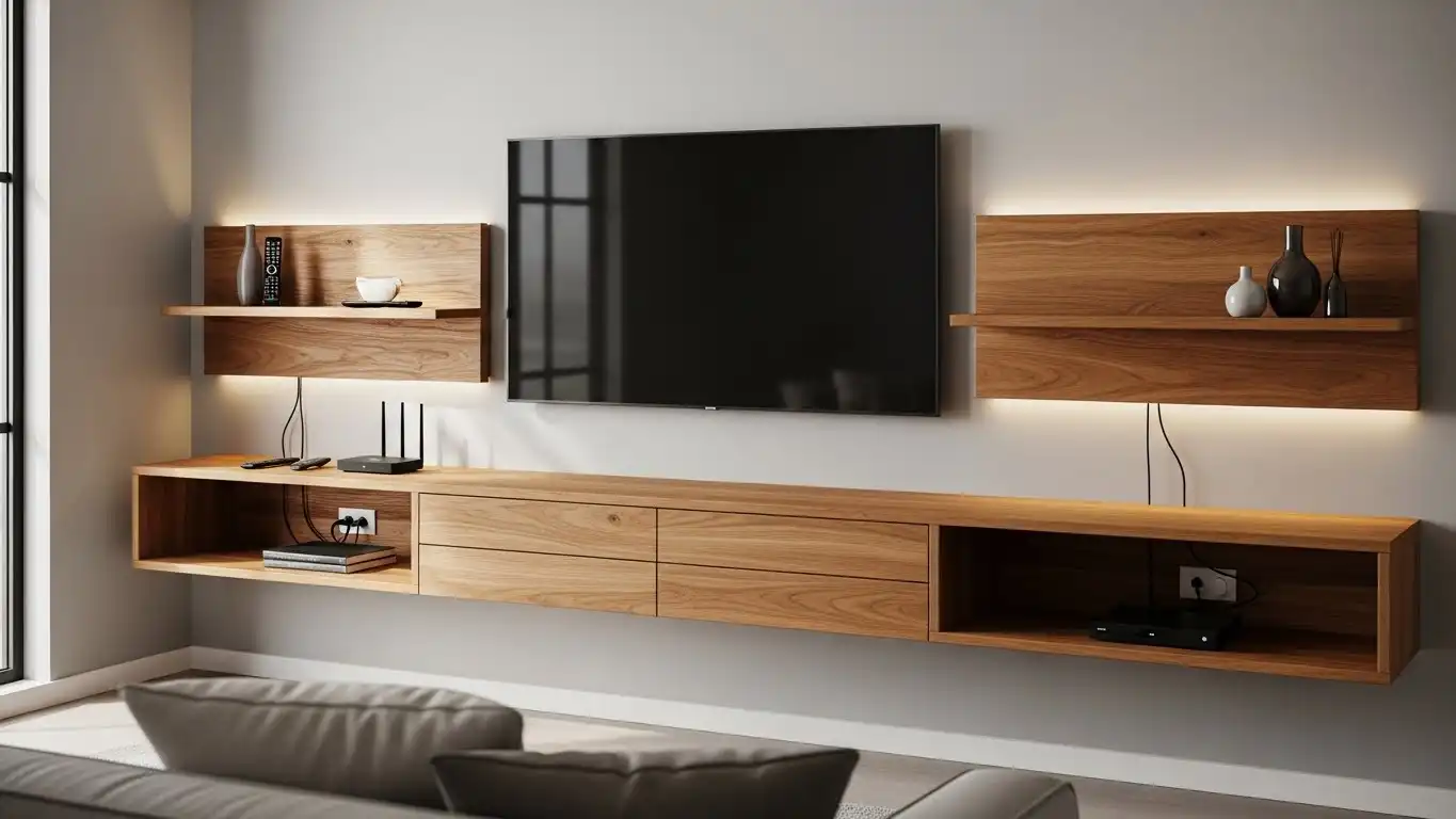 Wooden TV Units With Storage