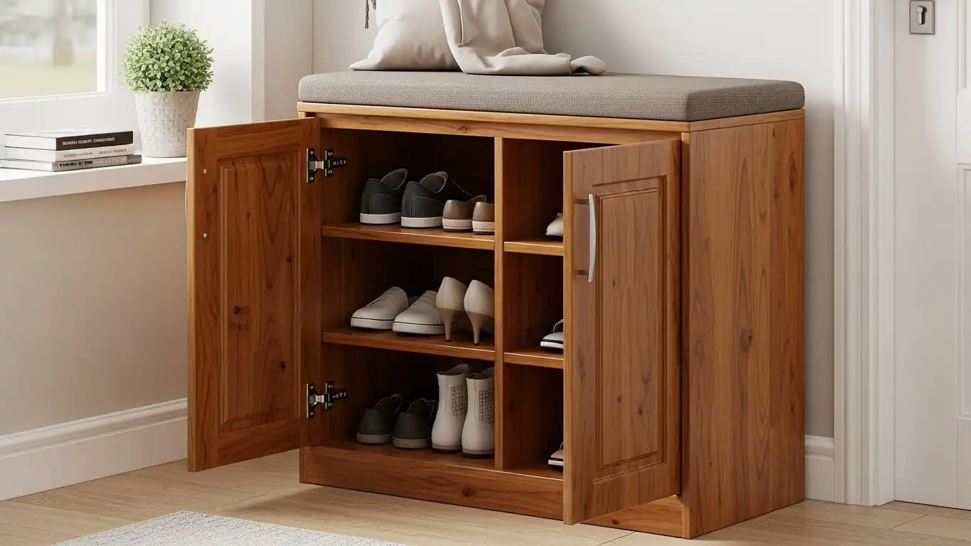Wooden Shoe Racks for Small Entryways