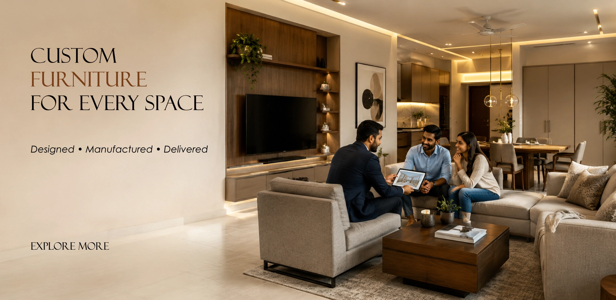 Woods Royal mega Sale Banner with Sofa