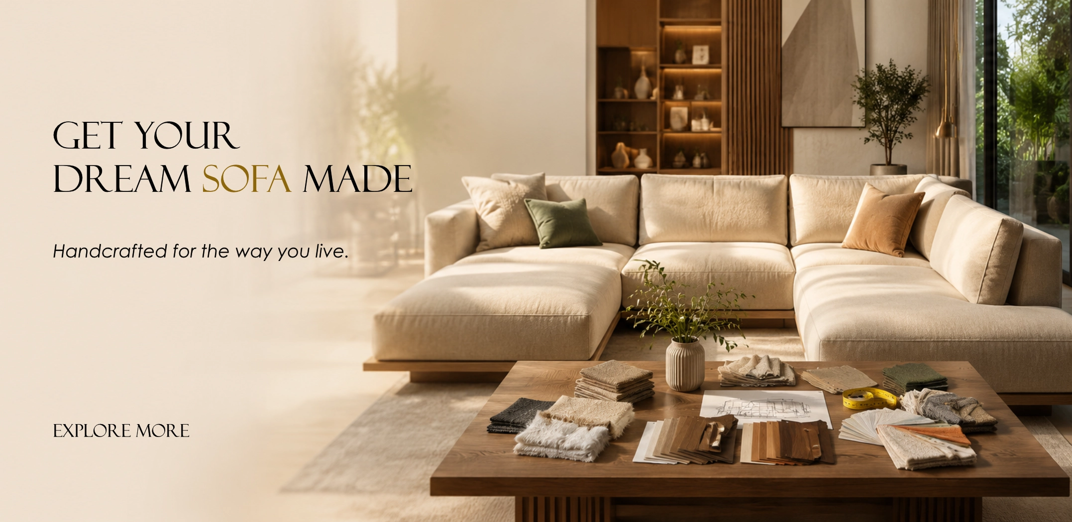 Sofa manufacturer banner page image