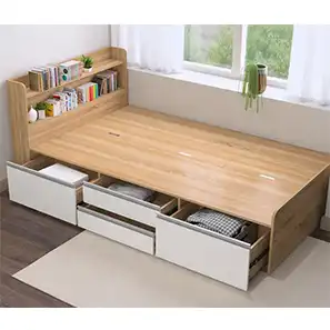 Berlin Single Bed - Side Storage - Woods Royal