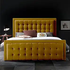 Chester Wing Bed - Yellow | 30% Off on all items Woods Royal