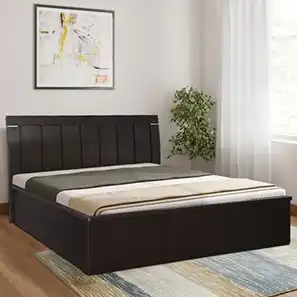 Deep Sleep - Black Wooden Bed - Woods Royal