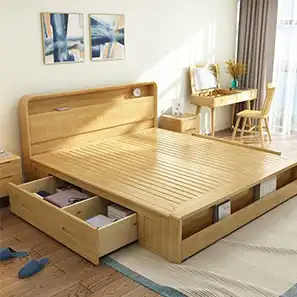 DEEP Wood - Storage Bed - Woods Royal